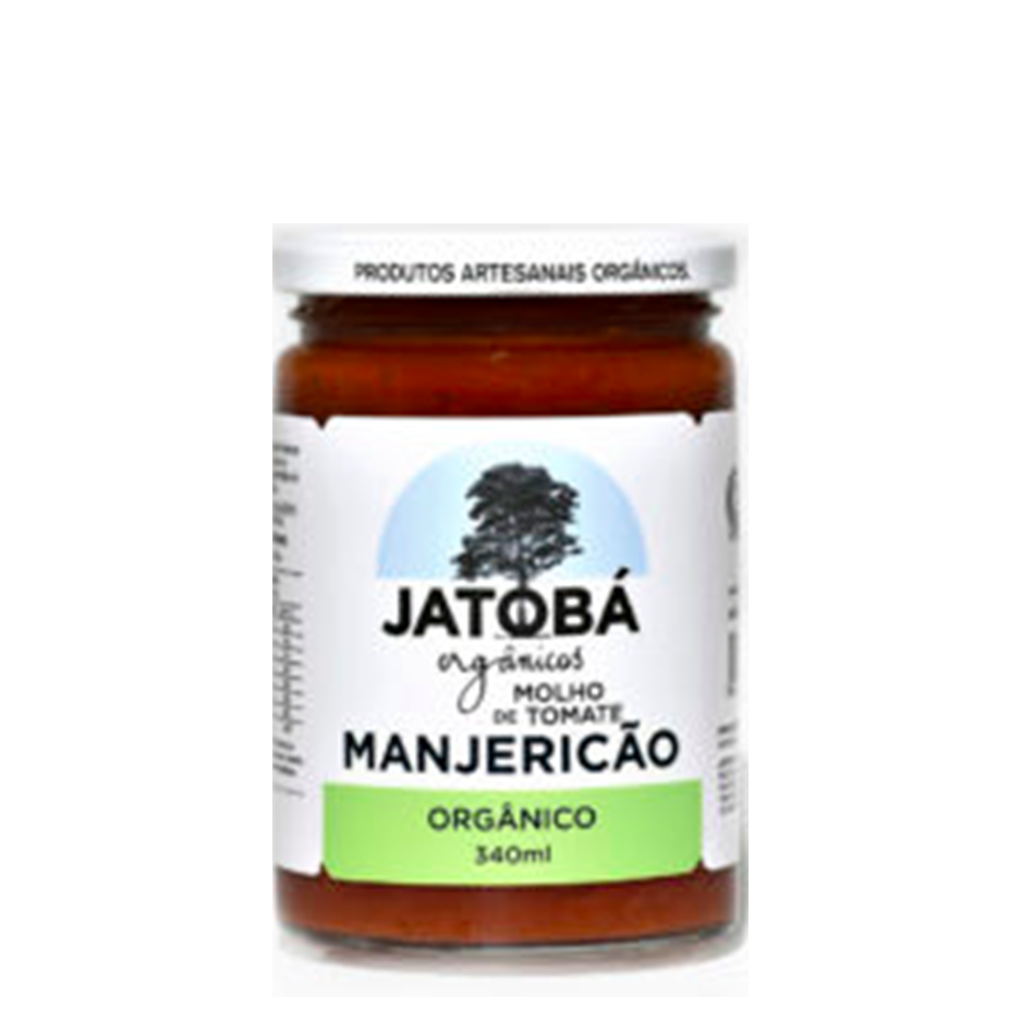 Molho de Tomate c/ Manjericão (340g) – Jatobá