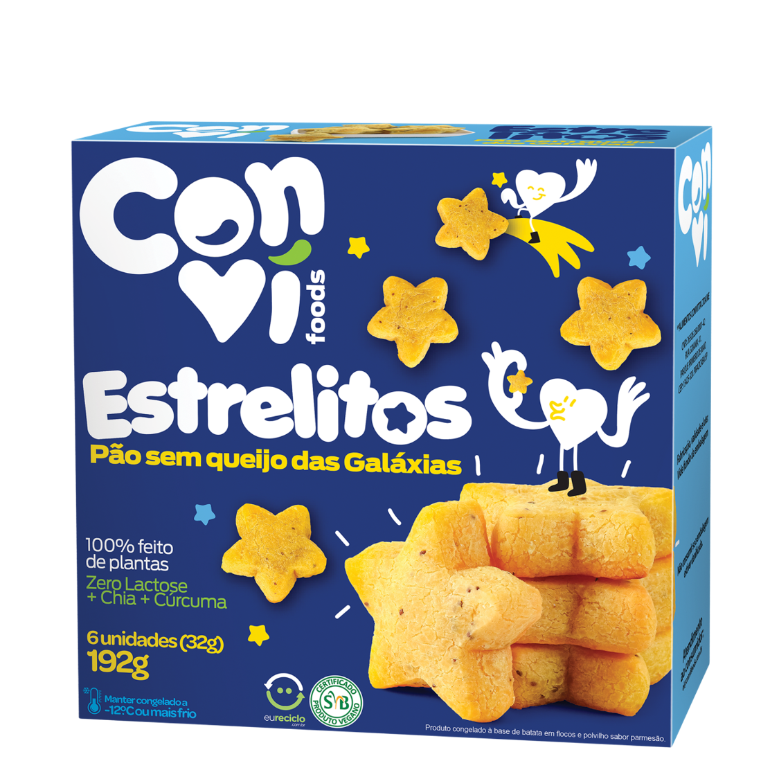 Estrelitos Pão s/ Queijo (192g) – Conví Foods